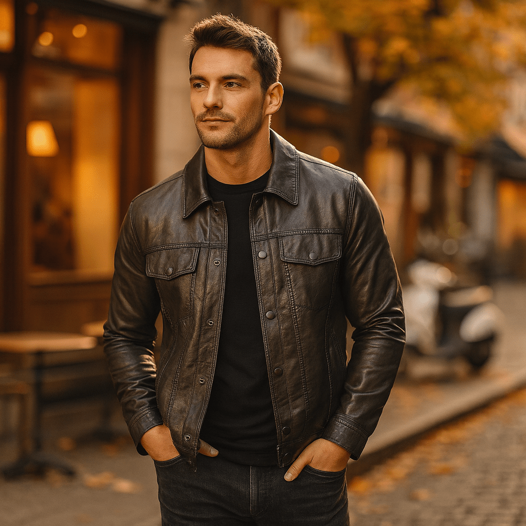 Męska Kurtka Motocyklowa PU - vivano - warszawa