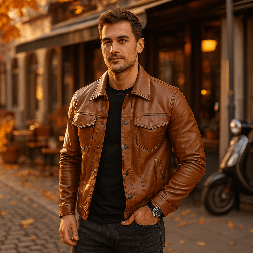 Męska Kurtka Motocyklowa PU - vivano - warszawa