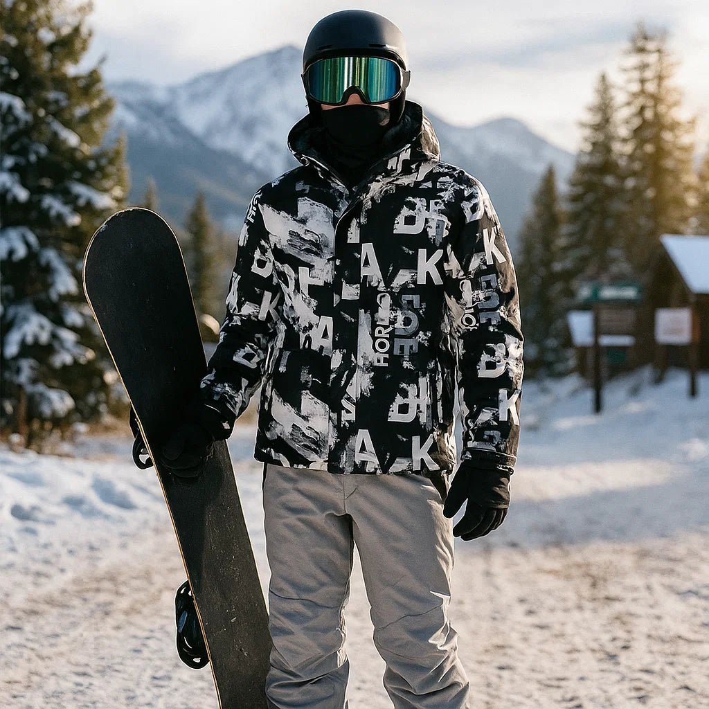 Męska kurtka narciarska izolowana wodoodporna – kombinezon snowboardowy