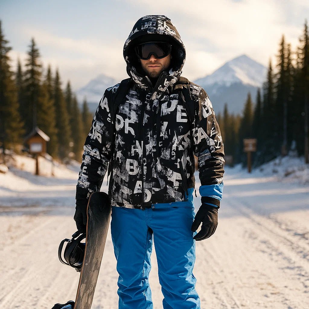 Męska kurtka narciarska izolowana wodoodporna – kombinezon snowboardowy