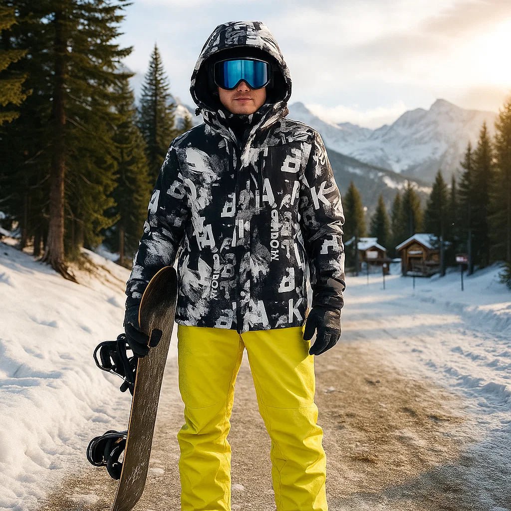 Męska kurtka narciarska izolowana wodoodporna – kombinezon snowboardowy