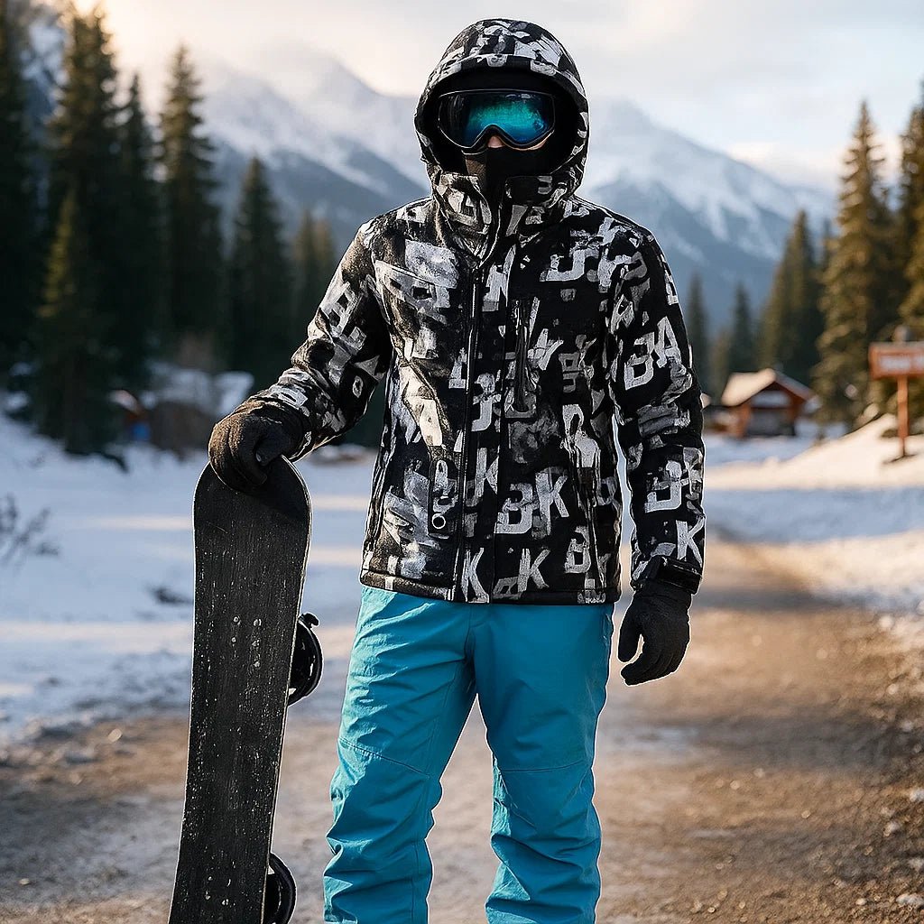 Męska kurtka narciarska izolowana wodoodporna – kombinezon snowboardowy