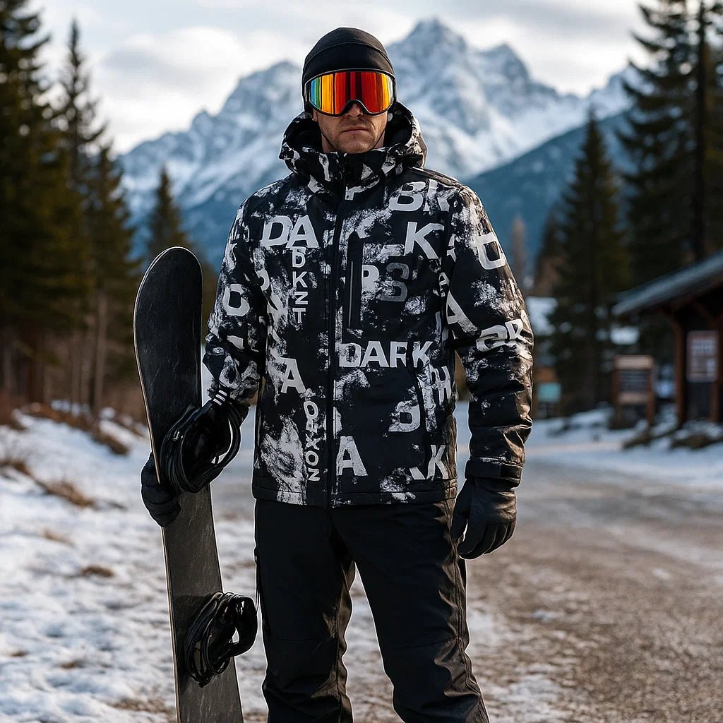 Męska kurtka narciarska izolowana wodoodporna – kombinezon snowboardowy