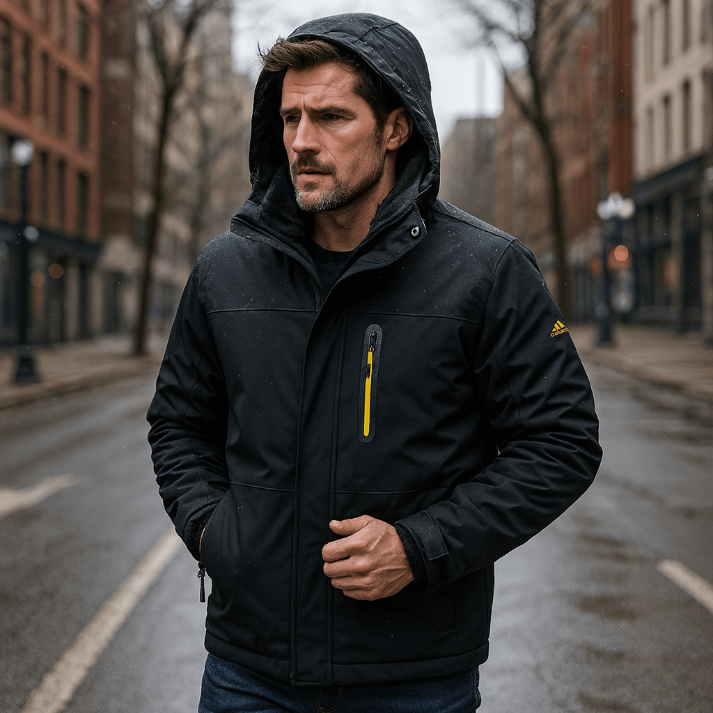 Męska kurtka narciarska zimowa ciepła Regular Fit