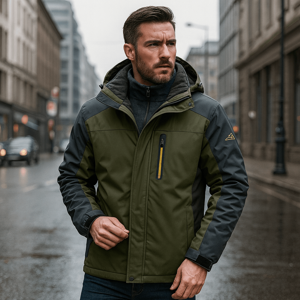 Męska kurtka narciarska zimowa ciepła Regular Fit