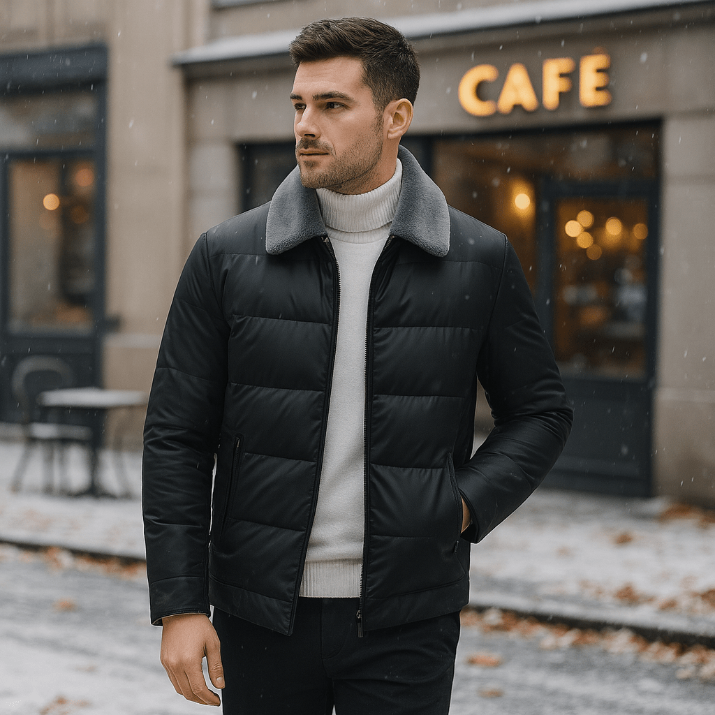 Męska Kurtka Puchowa Elegance - vivano - warszawa