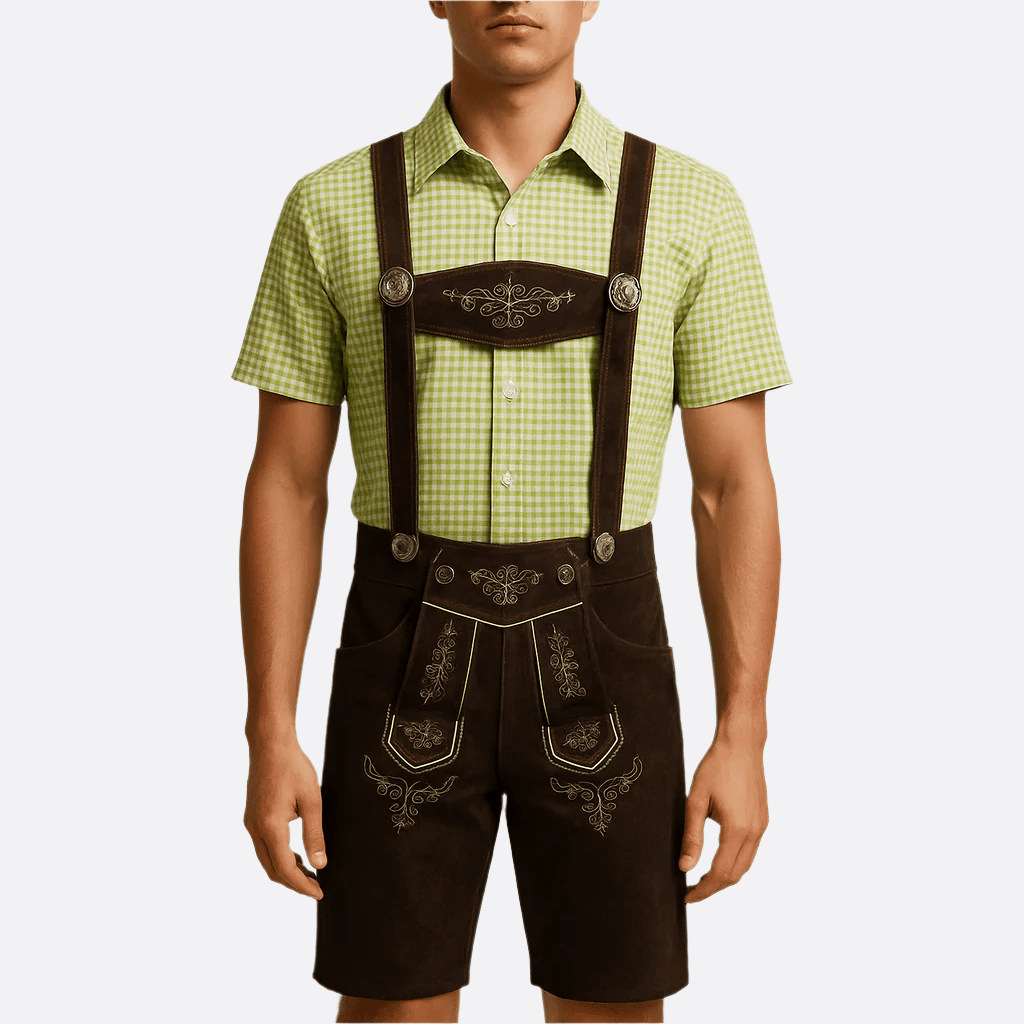 Męska Tracht - Haftowany Dirndl - Wytrzymały Materiał Oktoberfest - Tradycyjna Uroczystość - vivano - warszawa