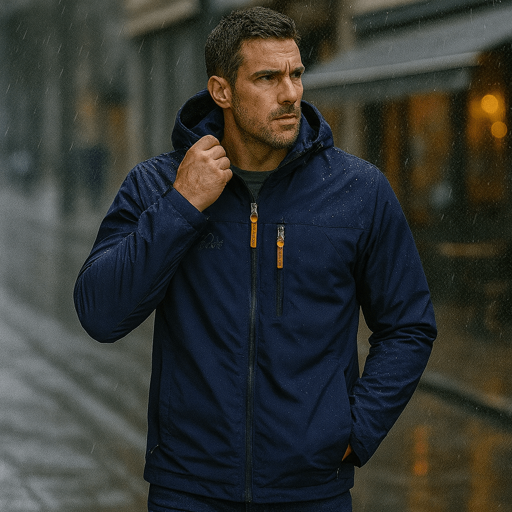 Męska wodoodporna kurtka narciarska przeciwdeszczowa Regular Fit