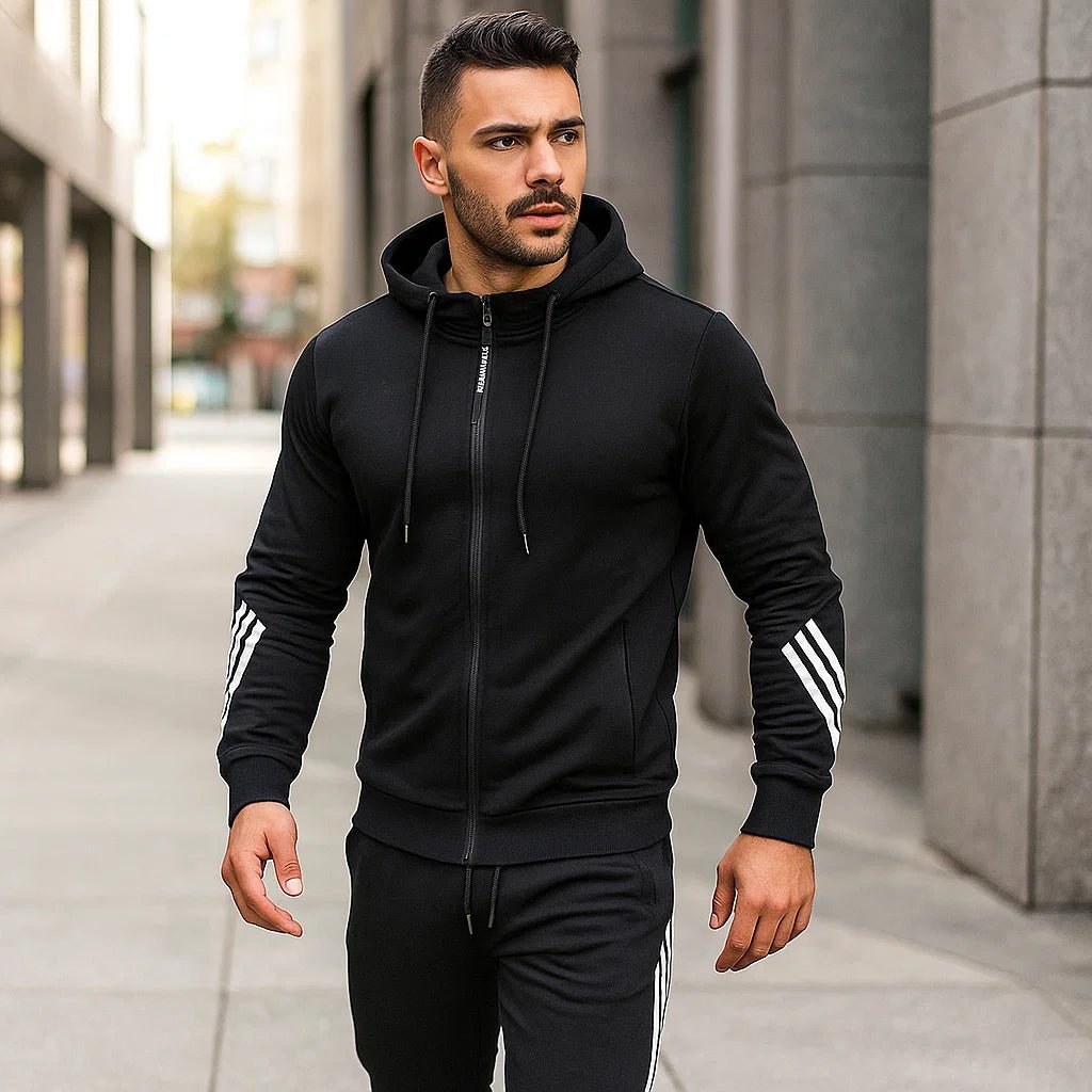 Męski dres - komfortowy - sportowy - elastyczny