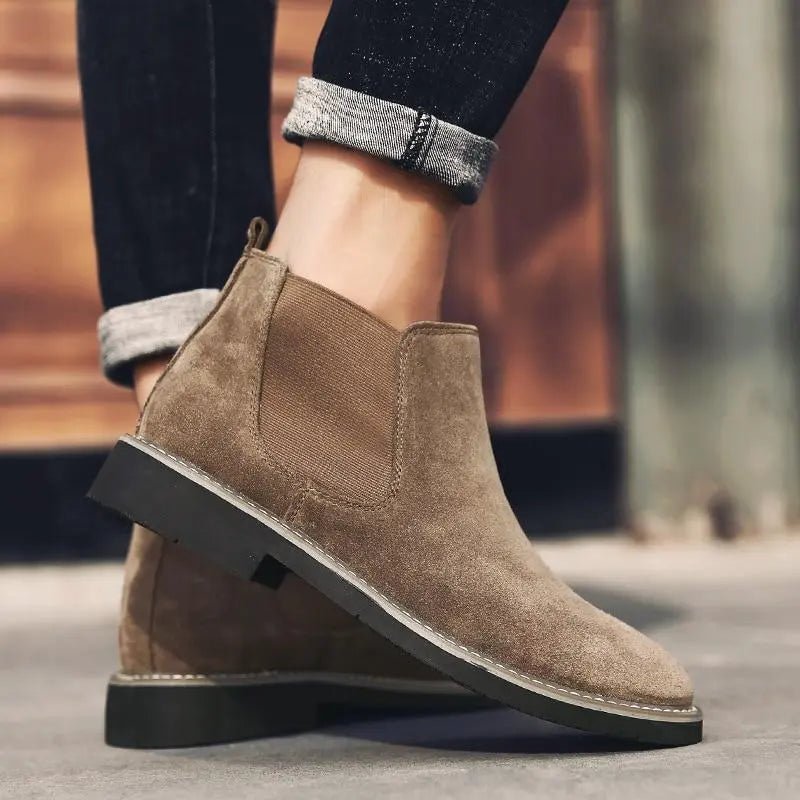 Męskie botki Chelsea z zamszu - Elegancja i komfort - vivano - warszawa