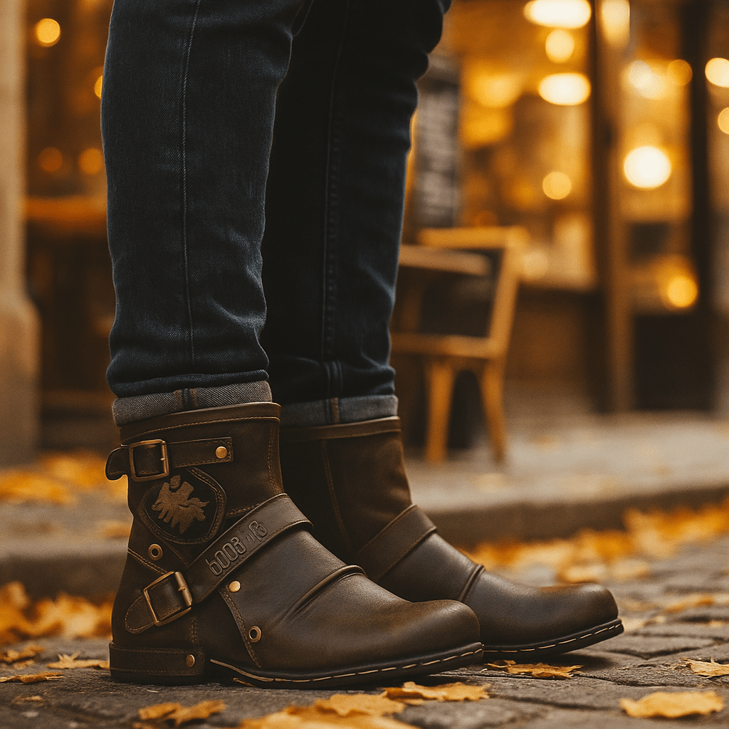 Męskie Buty Vintage w Stylu Retro