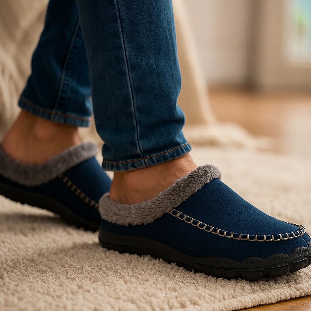 Męskie kapcie Luxe – ciepło i komfort przy każdym kroku