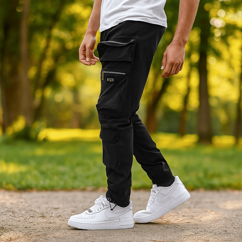 Męskie Spodnie Cargo - Klasyczny Krój - Wielo - kieszenie - Wygodne - vivano - warszawa