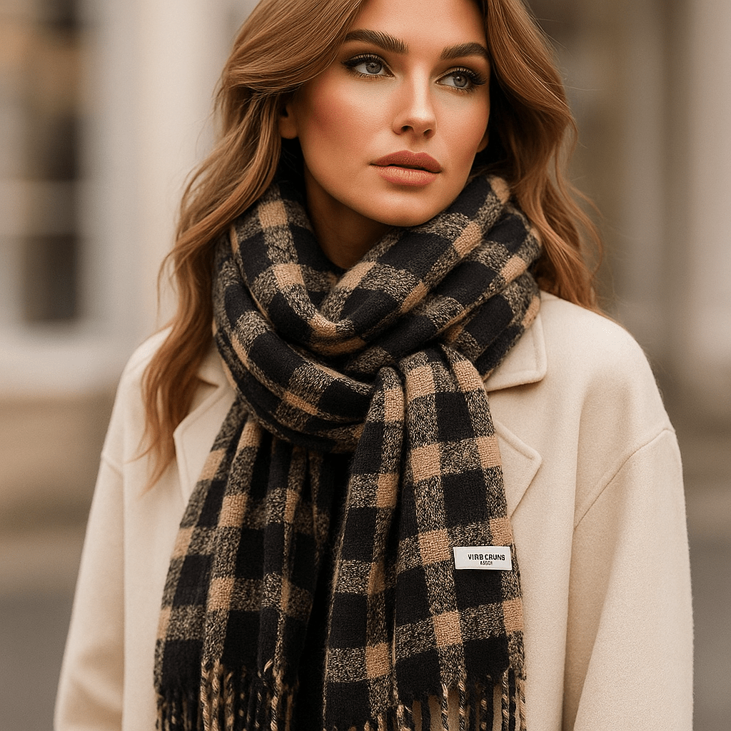 Miękki i Elegancki Szalik w Kratę – Liora