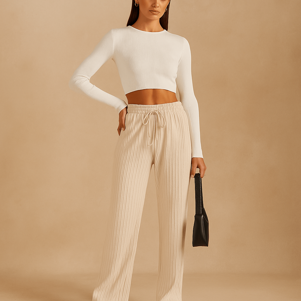 Miękkie spodnie dresowe - wysoki stan - komfort - styl - vivano - warszawa