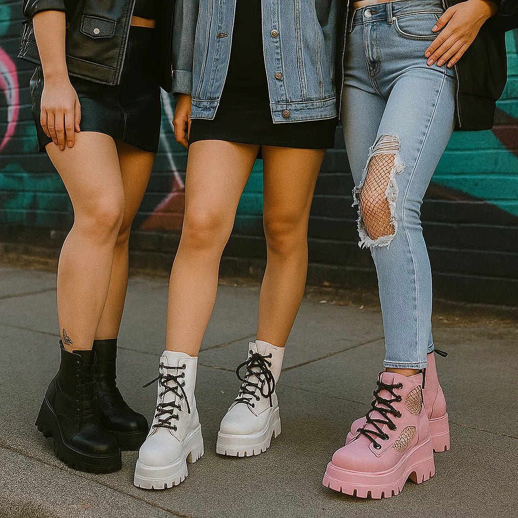 Młodzieżowe Buty na Platformie Tallados - vivano - warszawa