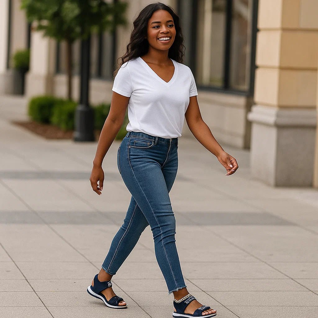 Modne sportowe sandały damskie z regulowanymi paskami - vivano - warszawa