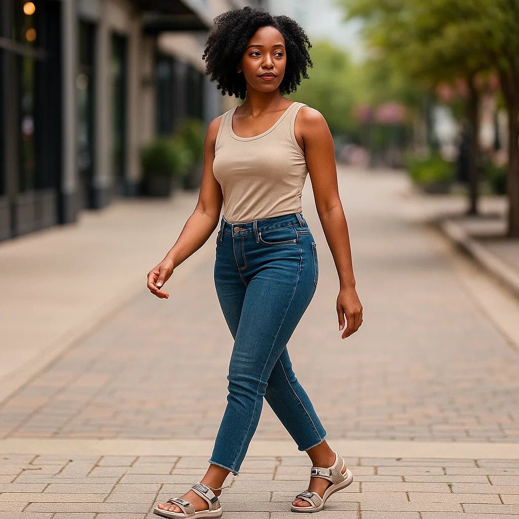 Modne sportowe sandały damskie z regulowanymi paskami - vivano - warszawa