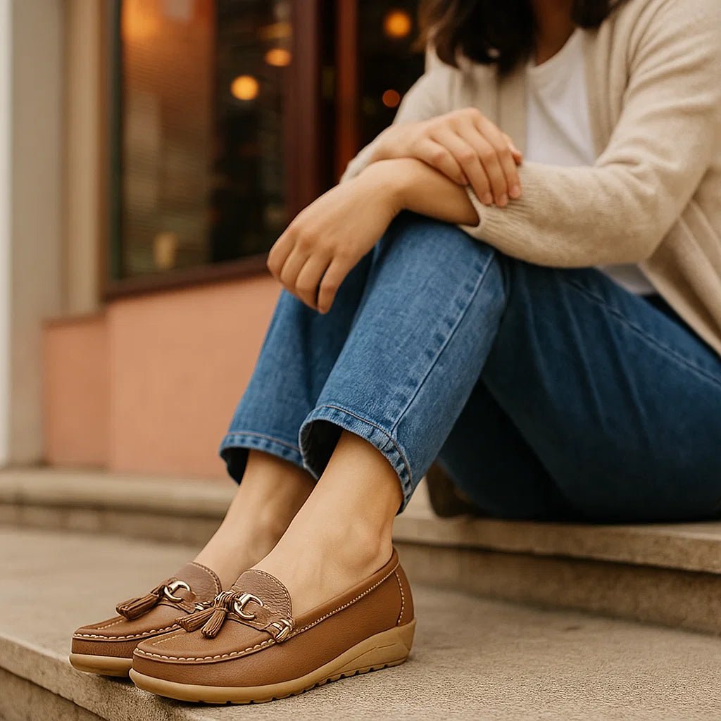 Mokasyny ortopedyczne skórzane damskie - vivano - warszawa