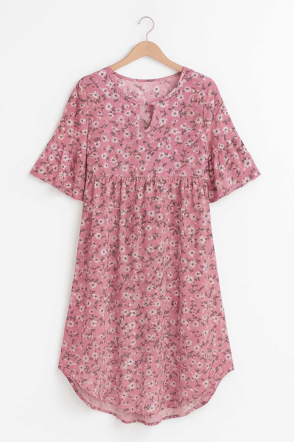 Sukienka Annalena elegancka midi z kwiatowym wzorem