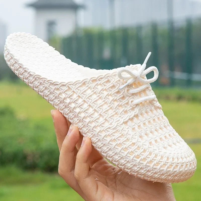 Oddychające Damskie Loafersy - Otwarty Nosek - Na Zewnątrz - vivano - warszawa