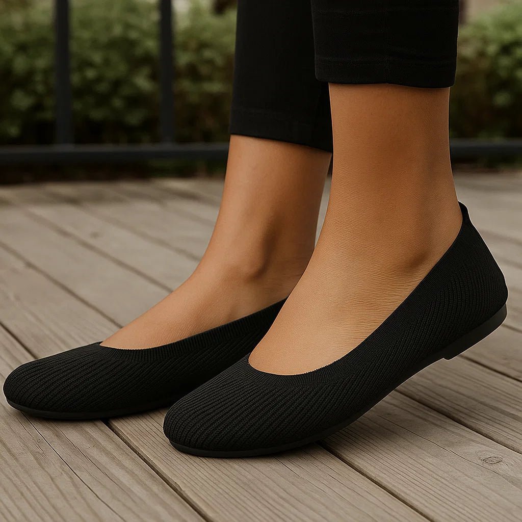 Ortopedyczne damskie baleriny z elastyczną cholewką - vivano - warszawa