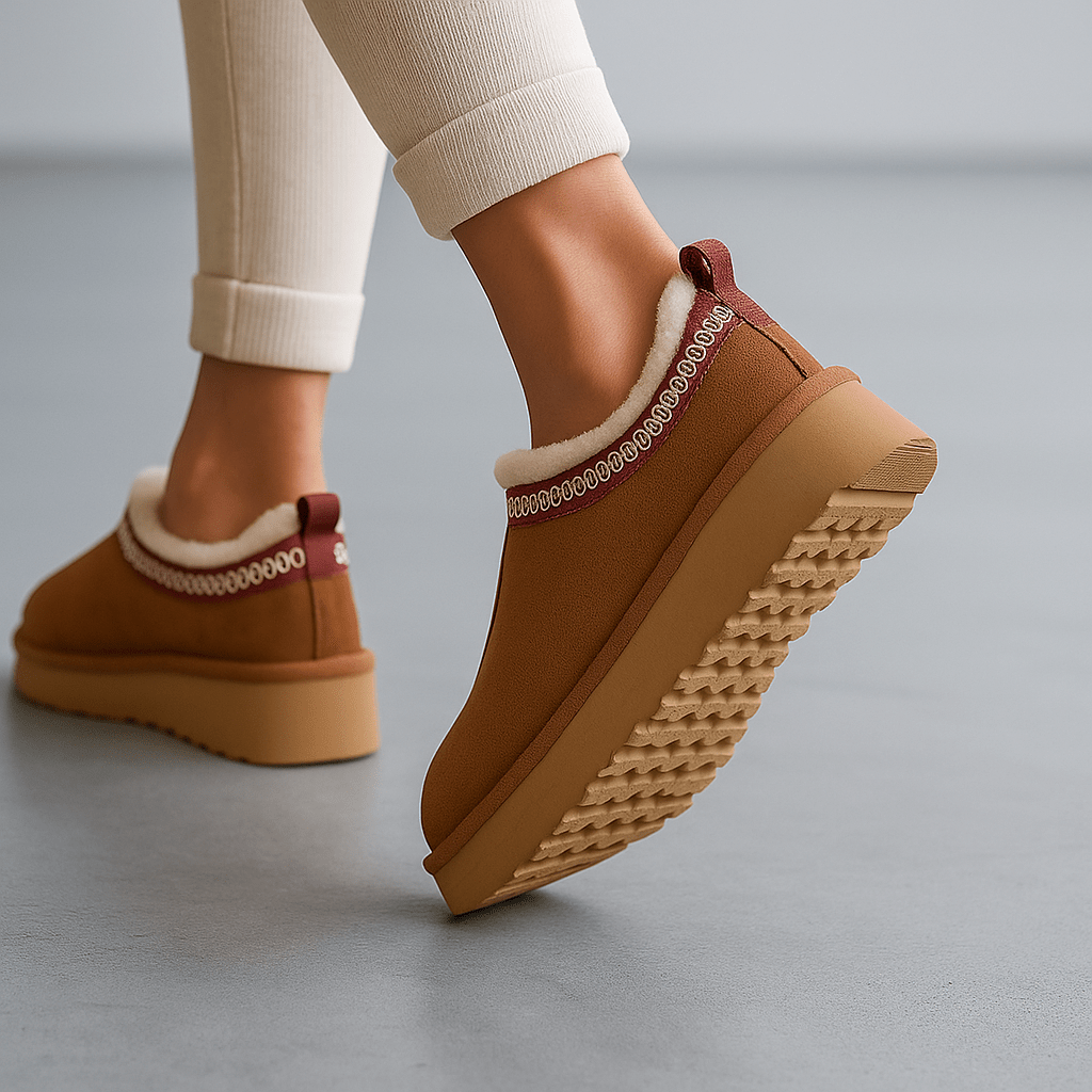 Pantofle Platformowe Vera – Ciepłe i Eleganckie