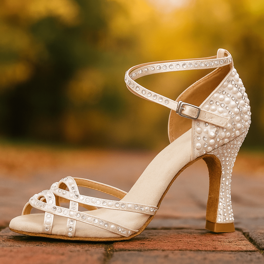 Personalizowane Satynowe Buty Taneczne na Obcasie - vivano - warszawa