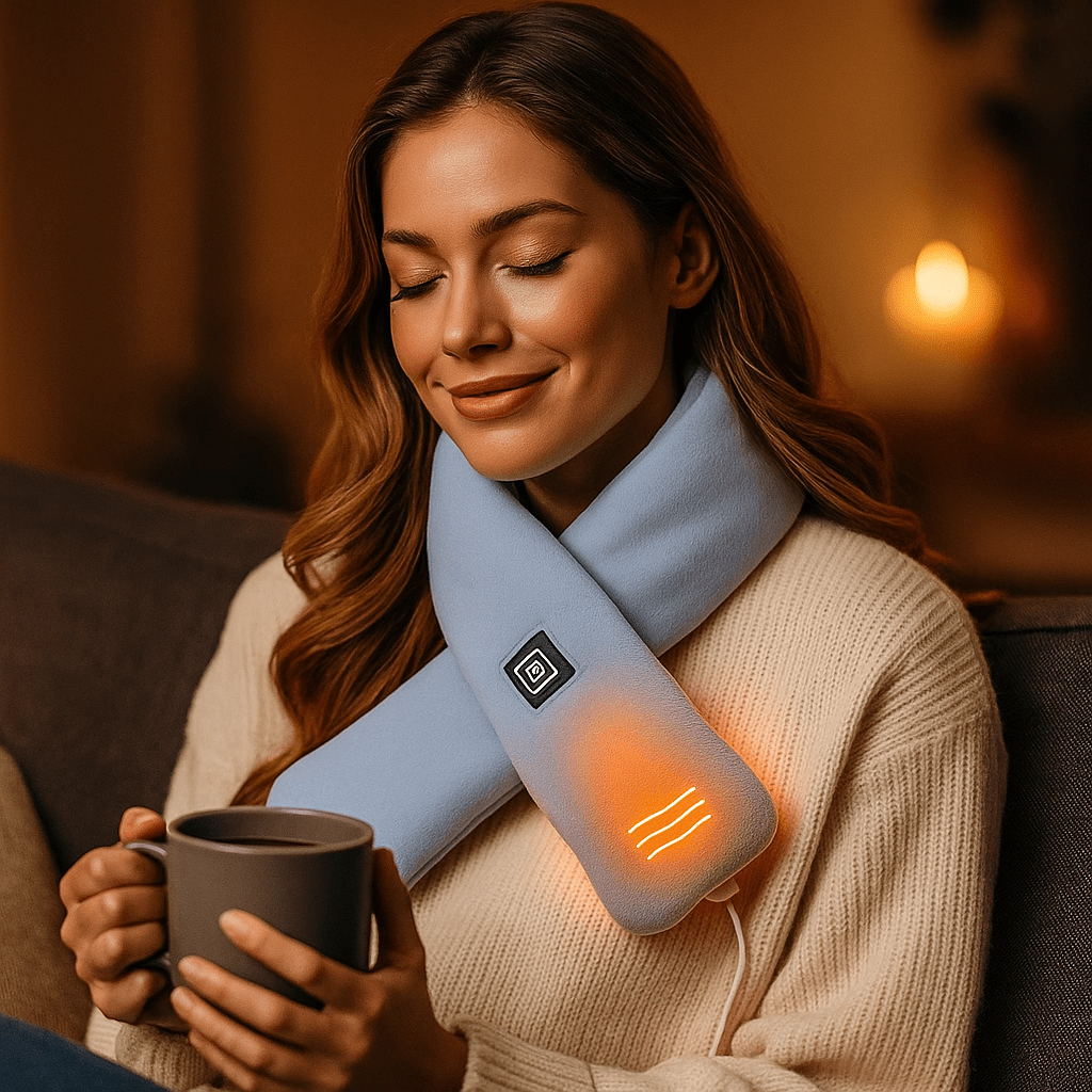 Podgrzewany Szalik Elektryczny Zima 3 Temperatury