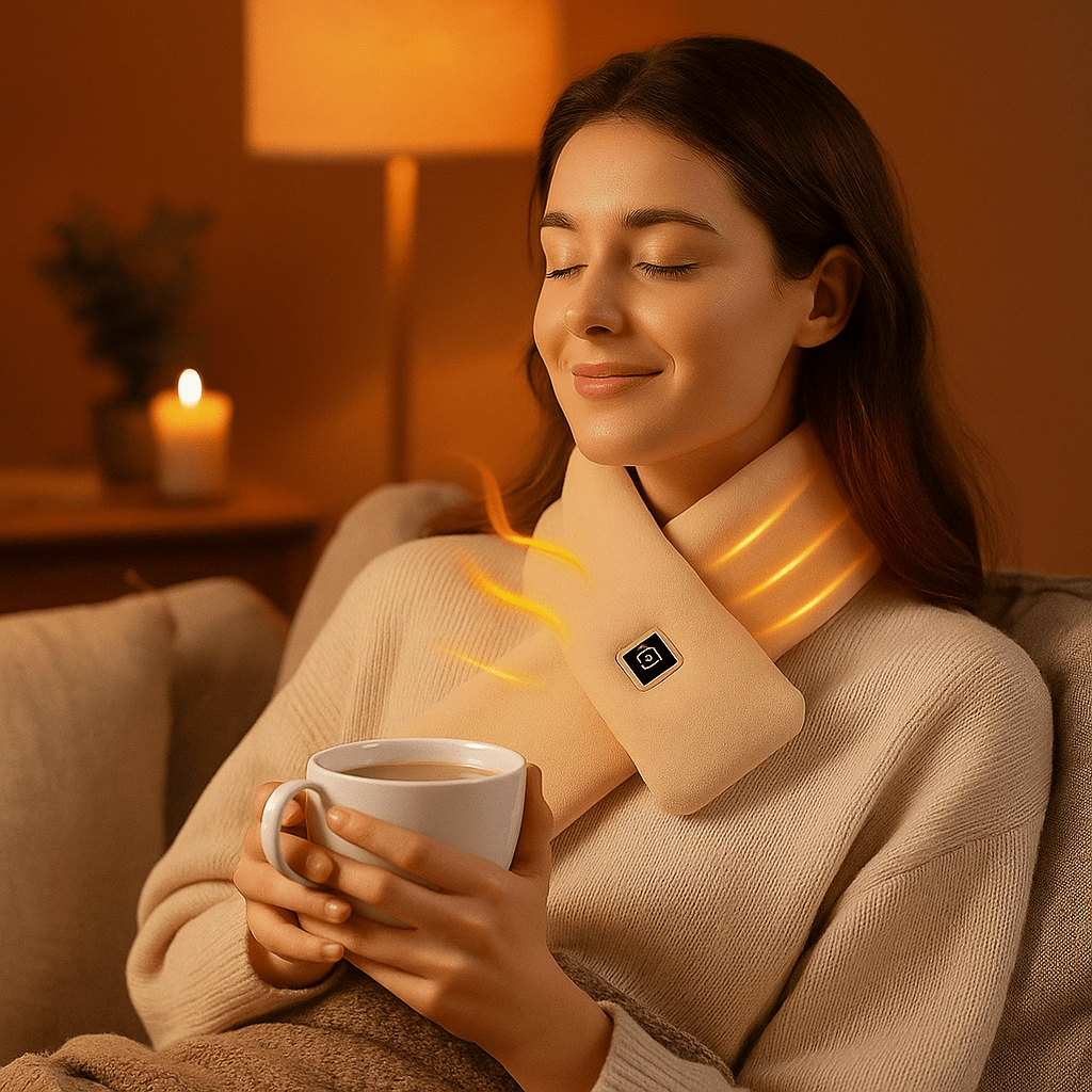 Podgrzewany Szalik Elektryczny Zima 3 Temperatury