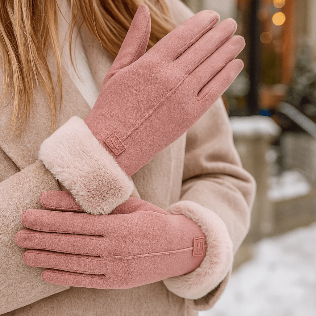 Rękawice Zimowe z Podszewką z Futra – Elegancja i Ciepło