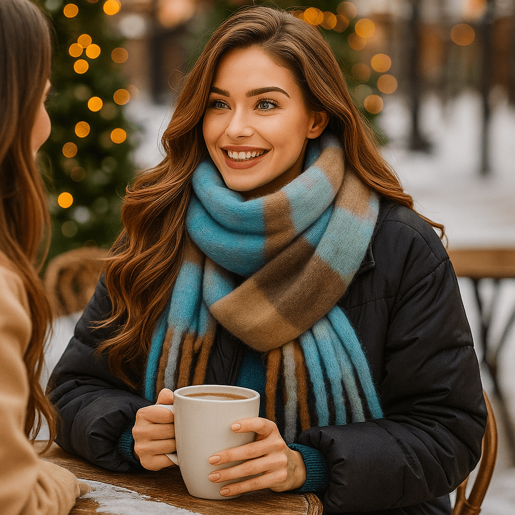 Scarvello – Gruby i Kolorowy Szalik Wełniany