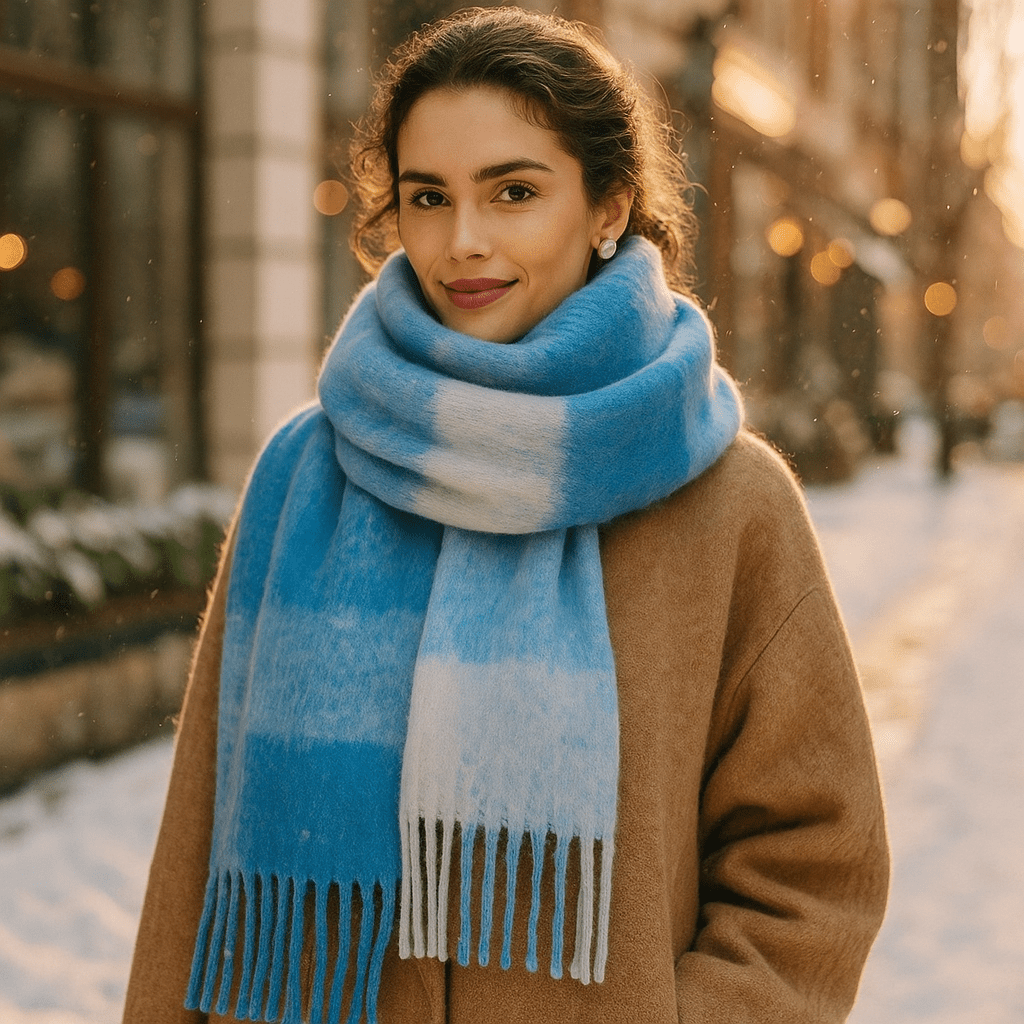 Scarvello – Gruby i Kolorowy Szalik Wełniany