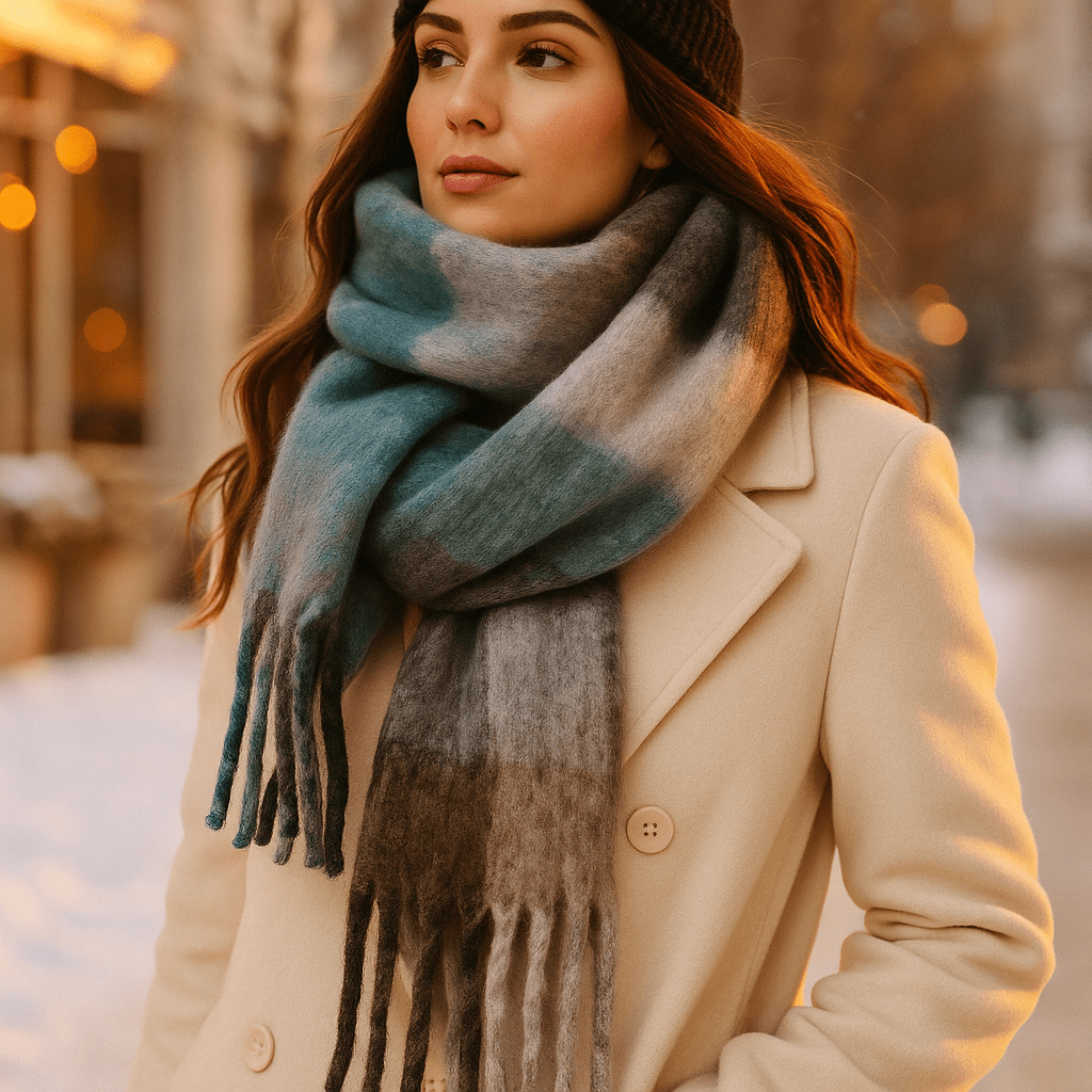 Scarvello – Gruby i Kolorowy Szalik Wełniany