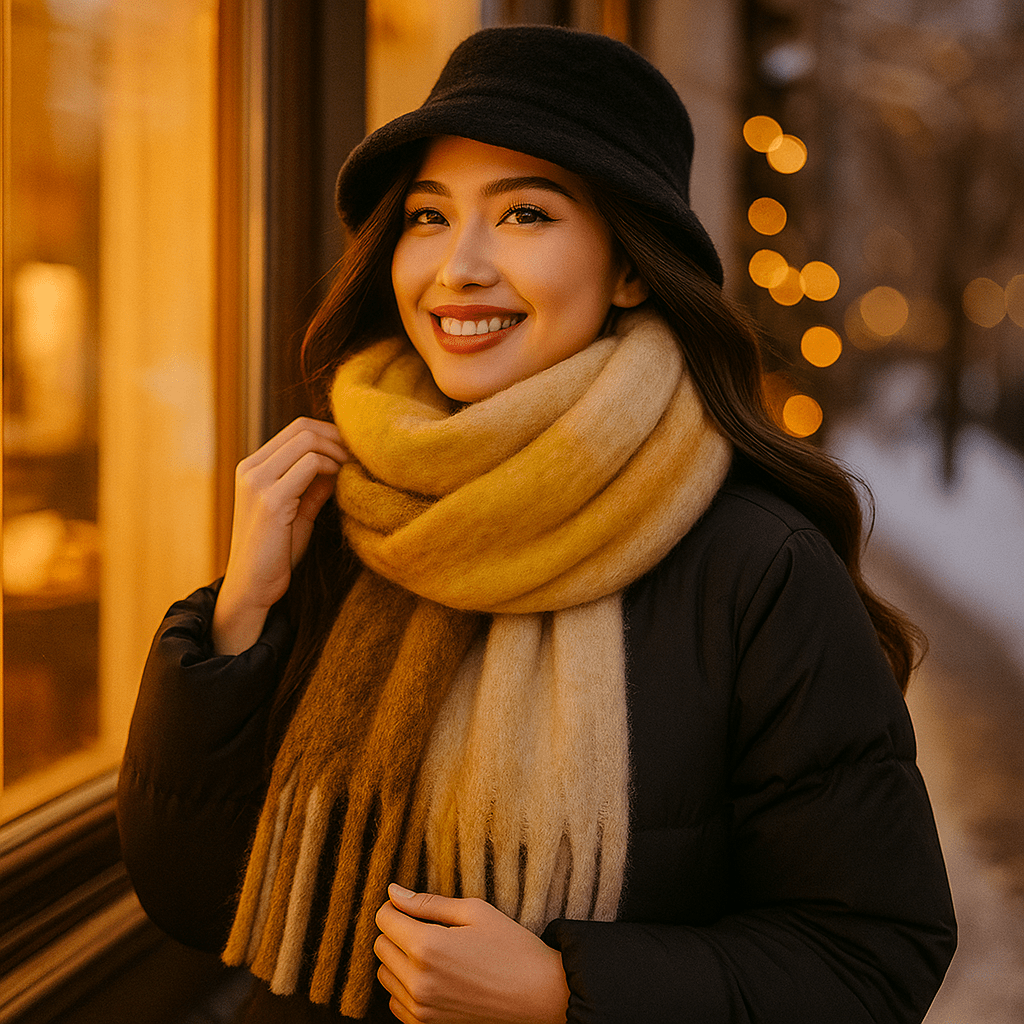 Scarvello – Gruby i Kolorowy Szalik Wełniany