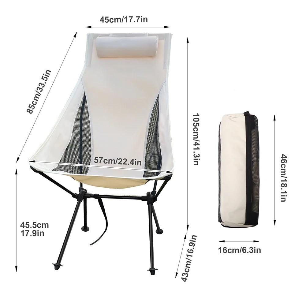 Składane Krzesło Kempingowe - Lekkie z Podłokietnikiem - vivano - warszawa