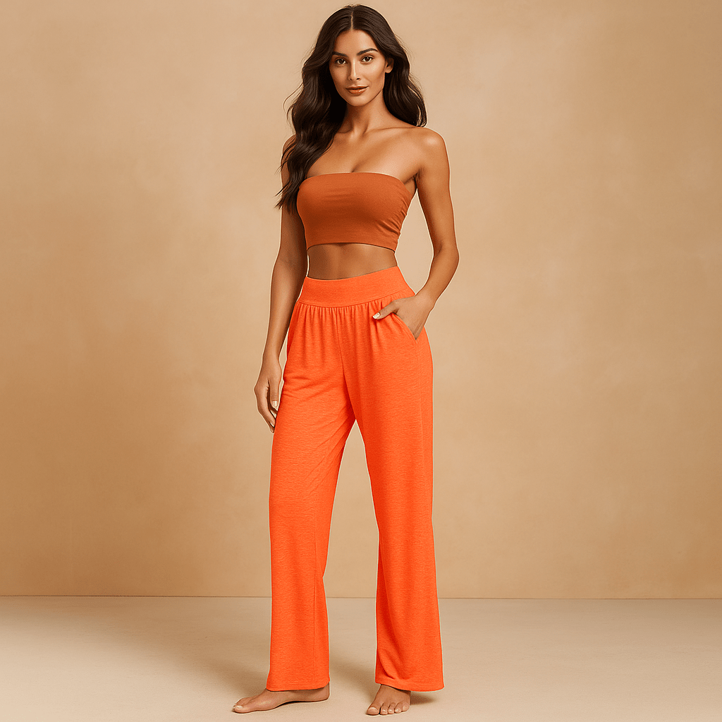 Spodnie Chino Damskie - Elastyczny Pas - Wygodny Krój - vivano - warszawa