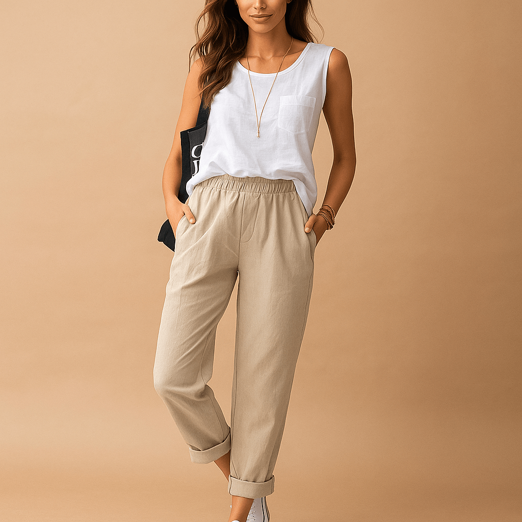 Spodnie z elastanem - Wygodne - Stylowe - Komfortowe - vivano - warszawa