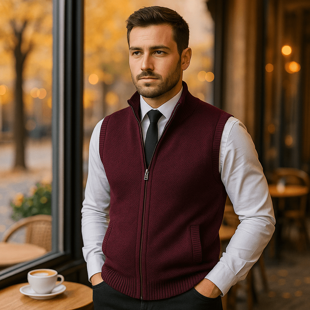 Stilla – Elegancka Dziana Kamizelka dla Mężczyzn - vivano - warszawa