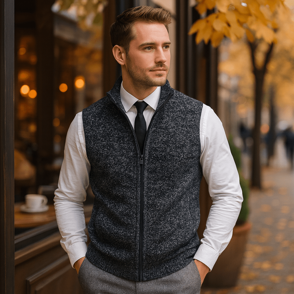 Stilla – Elegancka Dziana Kamizelka dla Mężczyzn - vivano - warszawa