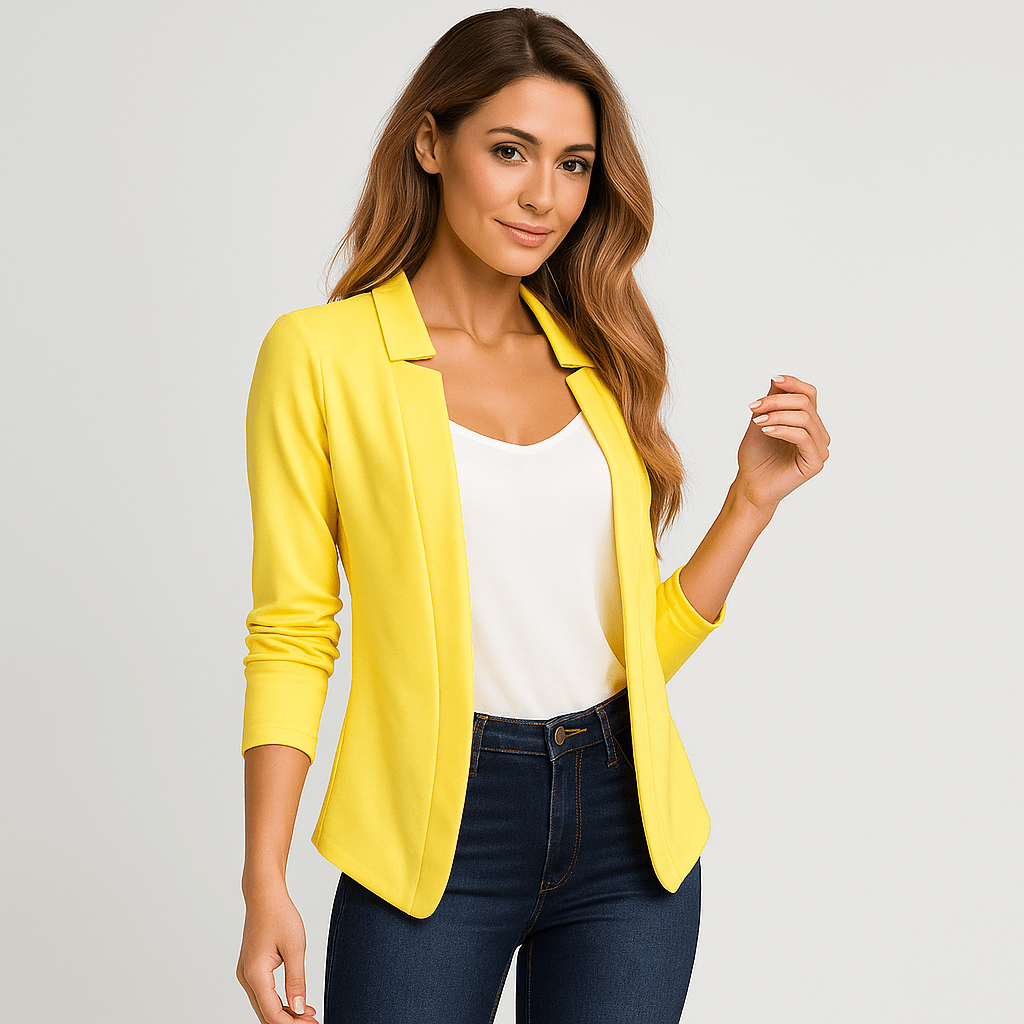 Stilla Lille Dameblazer - Elegant Komfort - Prosty Kardigan - vivano - warszawa