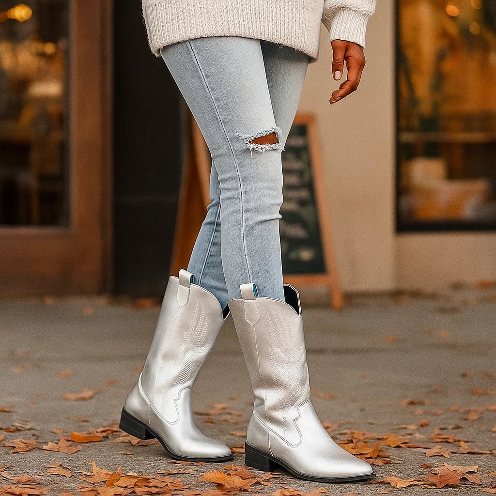 Stilla - Lśniące Metaliczne Kowbojki - Unikalny Design - vivano - warszawa