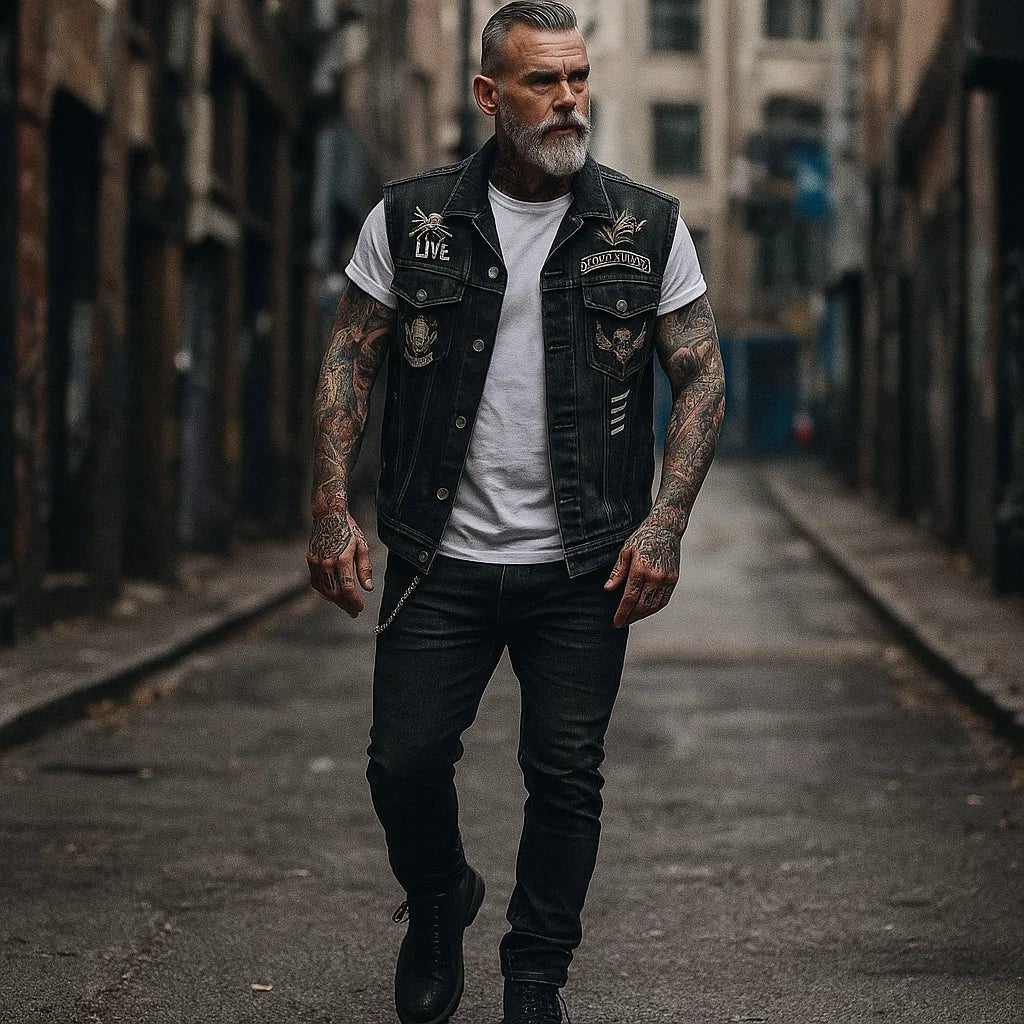 Stilla – Wytrzymała Kamizelka Motocyklowa z Denimu - vivano - warszawa