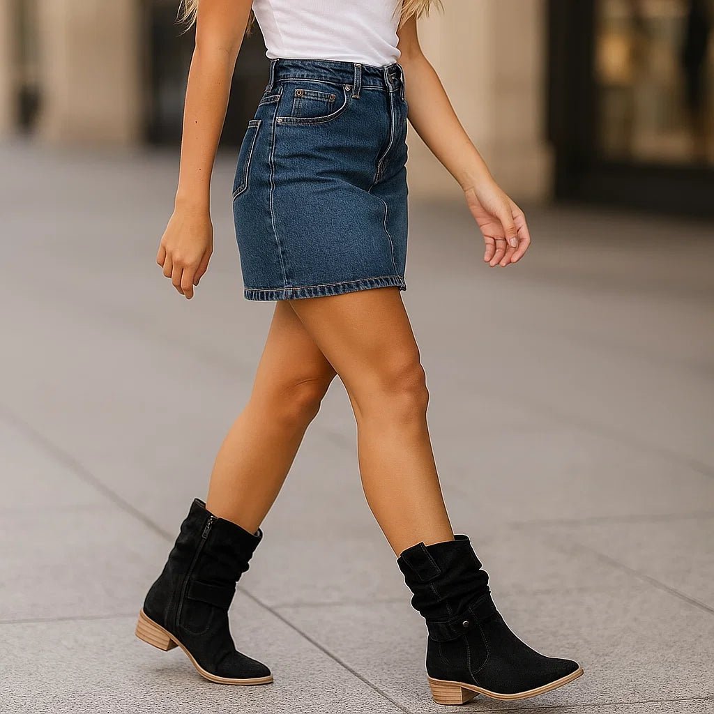 Stilla – Zamszowe Botki Komfortowe - vivano - warszawa