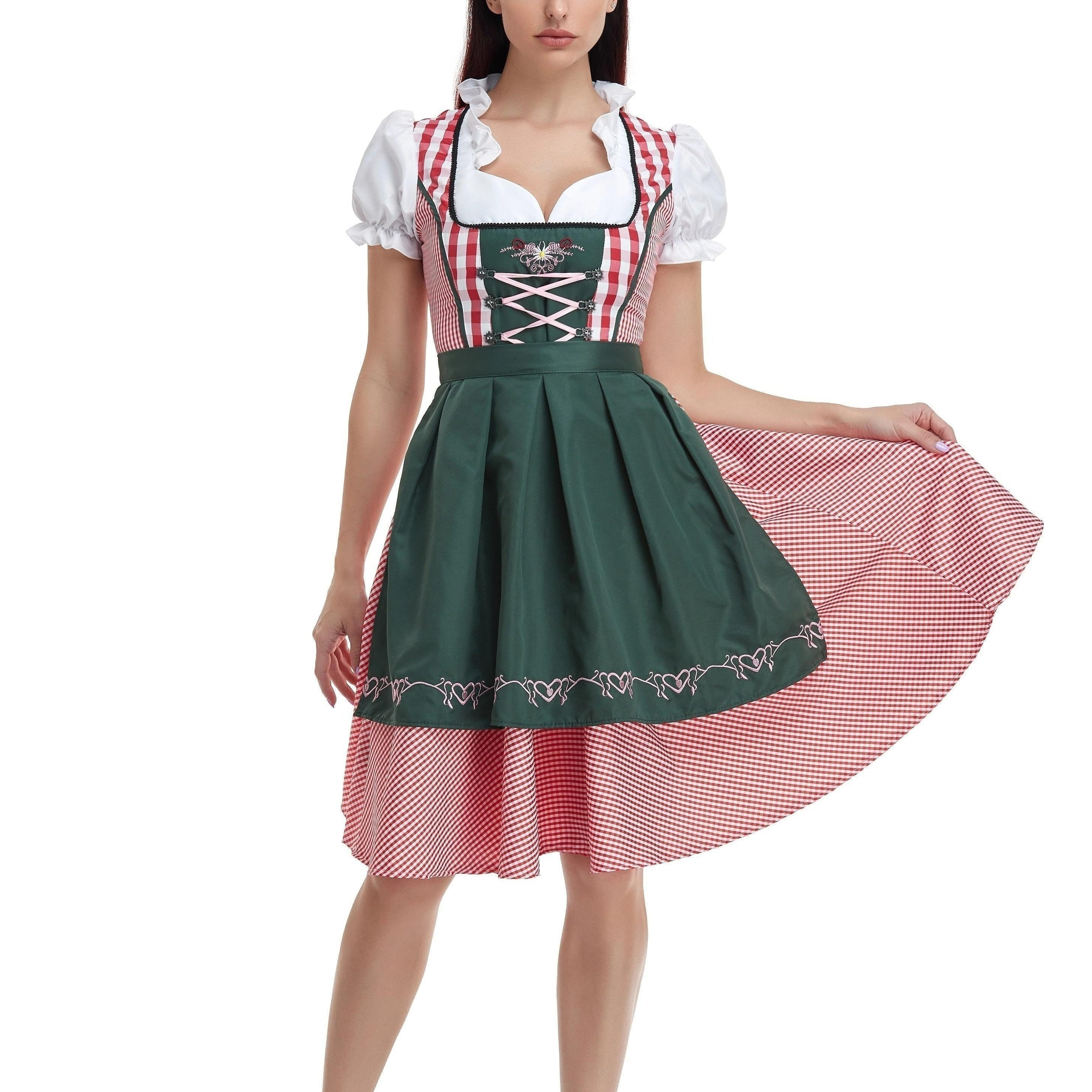 Sukienka Dirndl dla Dam - Miękkie Materiały - Tradycyjny Strój Oktoberfest - vivano - warszawa