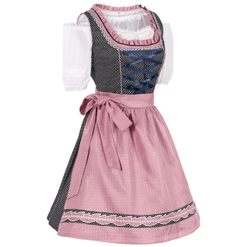 Sukienka Dirndl dla kobiet - Bawełna - Kostium Oktoberfest - Styl Festynowy - vivano - warszawa