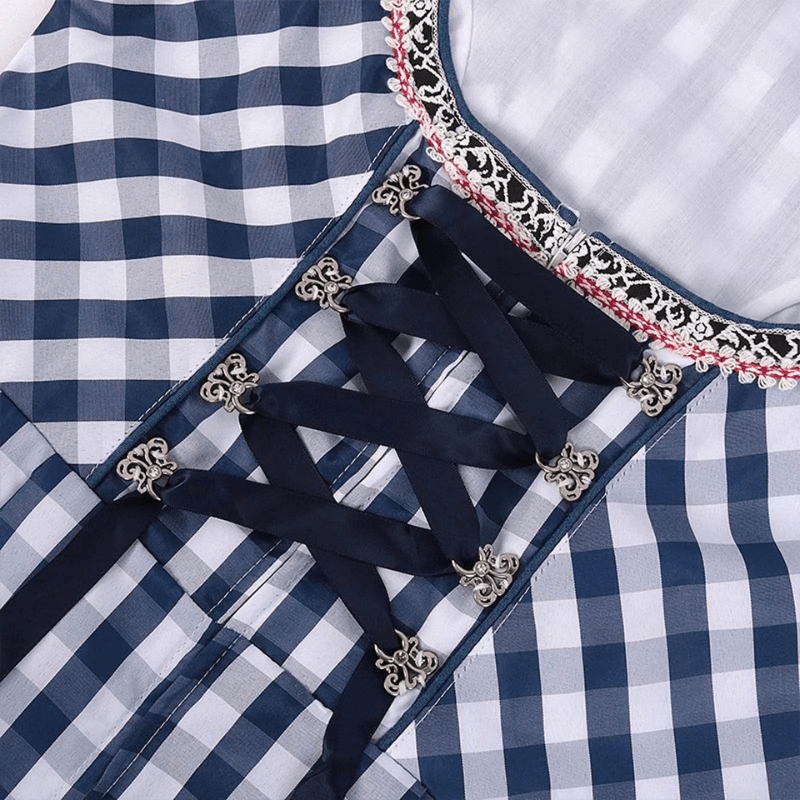 Sukienka Dirndl dla kobiet - Oddychający materiał - Styl Oktoberfest - vivano - warszawa