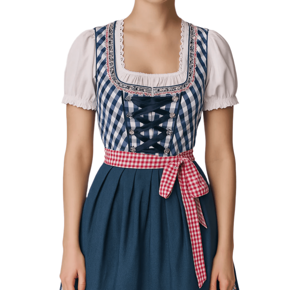 Sukienka Dirndl dla kobiet - Oddychający materiał - Styl Oktoberfest - vivano - warszawa
