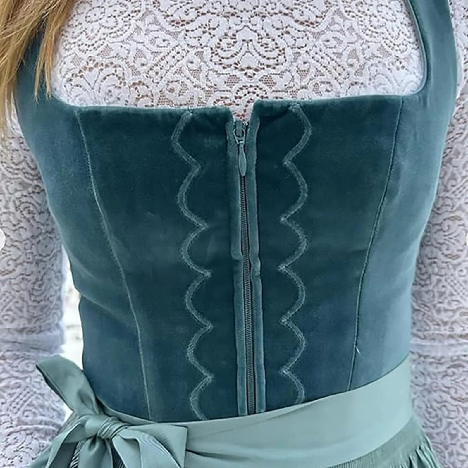 Sukienka Dirndl dla kobiet - Wytrzymały materiał - Vintage Oktoberfest Trachten - vivano - warszawa