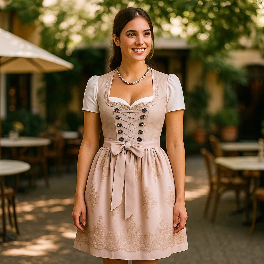 Sukienka Midi Dirndl – Elegancja i Tradycja - vivano - warszawa